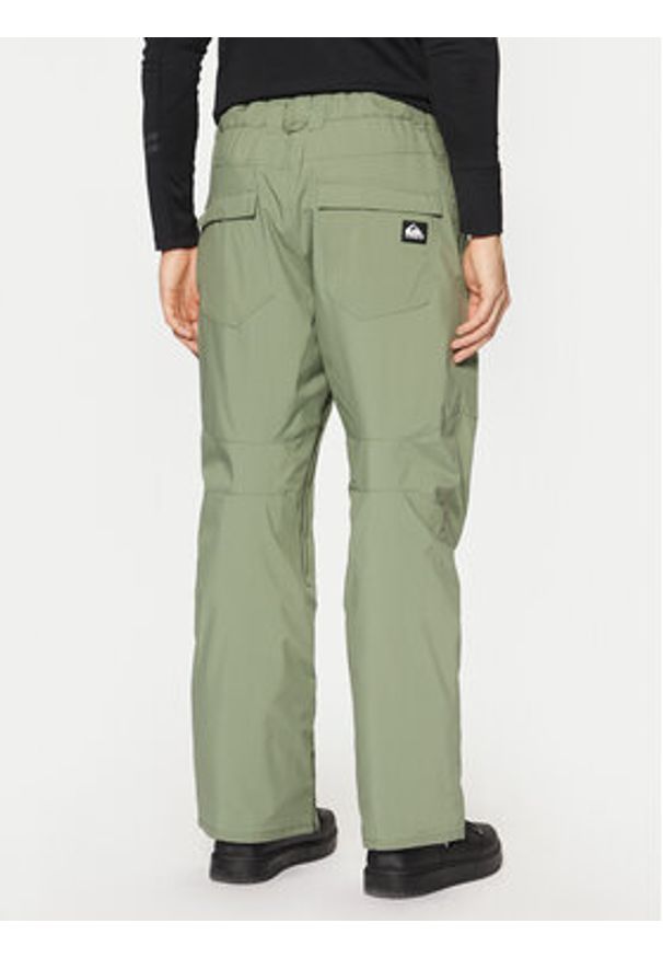 Quiksilver Spodnie narciarskie Estate EQYTP03146 Zielony Modern Fit. Kolor: zielony. Materiał: syntetyk. Sport: narciarstwo
