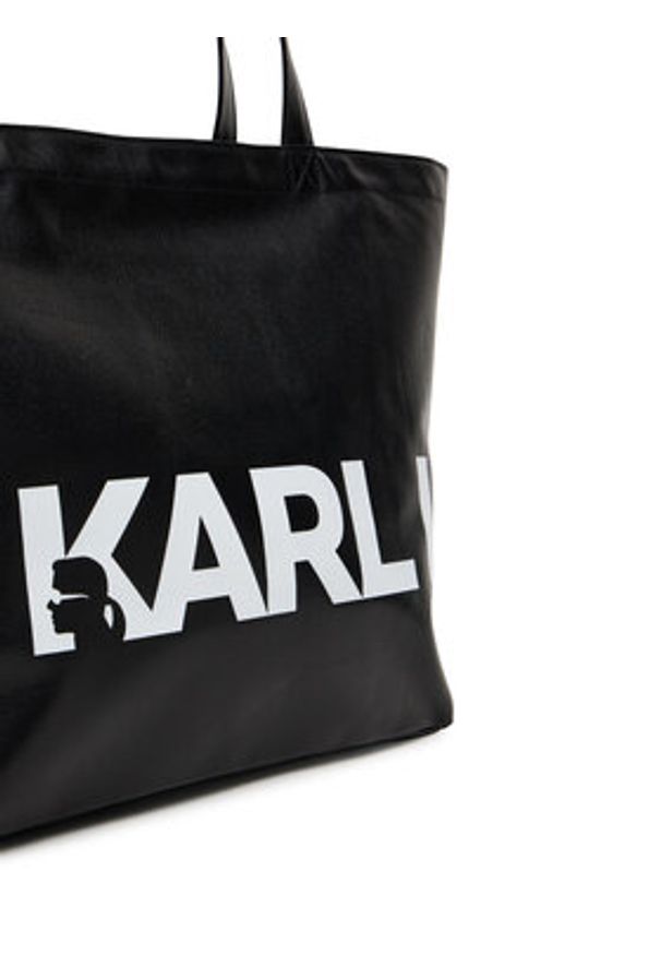 Karl Lagerfeld - KARL LAGERFELD Torebka A3W50029 Czarny. Kolor: czarny. Materiał: skórzane