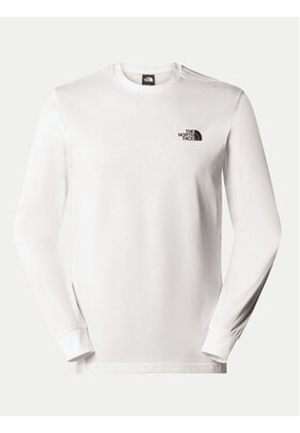 The North Face Longsleeve Redbox NF0A87NN Biały Regular Fit. Kolor: biały. Materiał: bawełna. Długość rękawa: długi rękaw