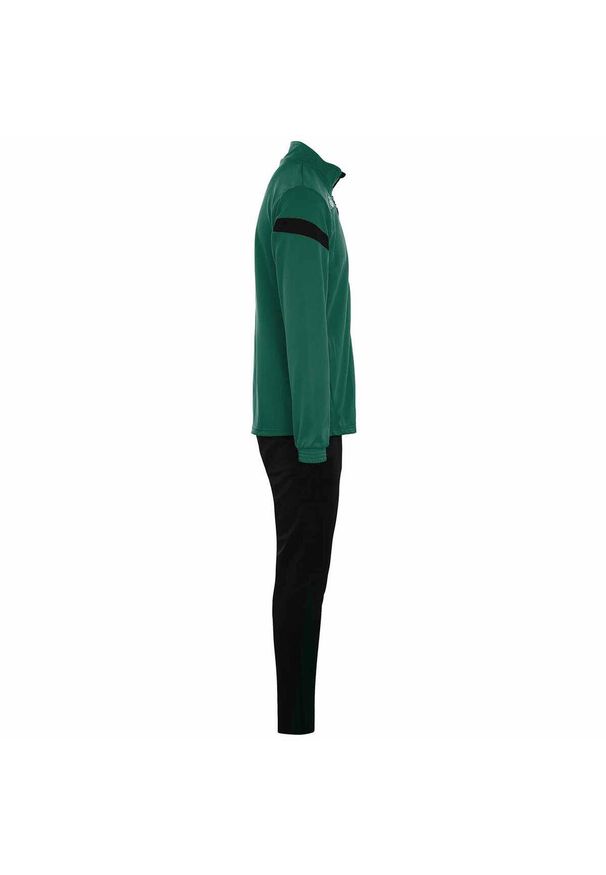 Dziecięcy dres Kappa Dalcito. Okazja: na uczelnię. Kolor: czarny, zielony, wielokolorowy. Materiał: dresówka. Styl: sportowy