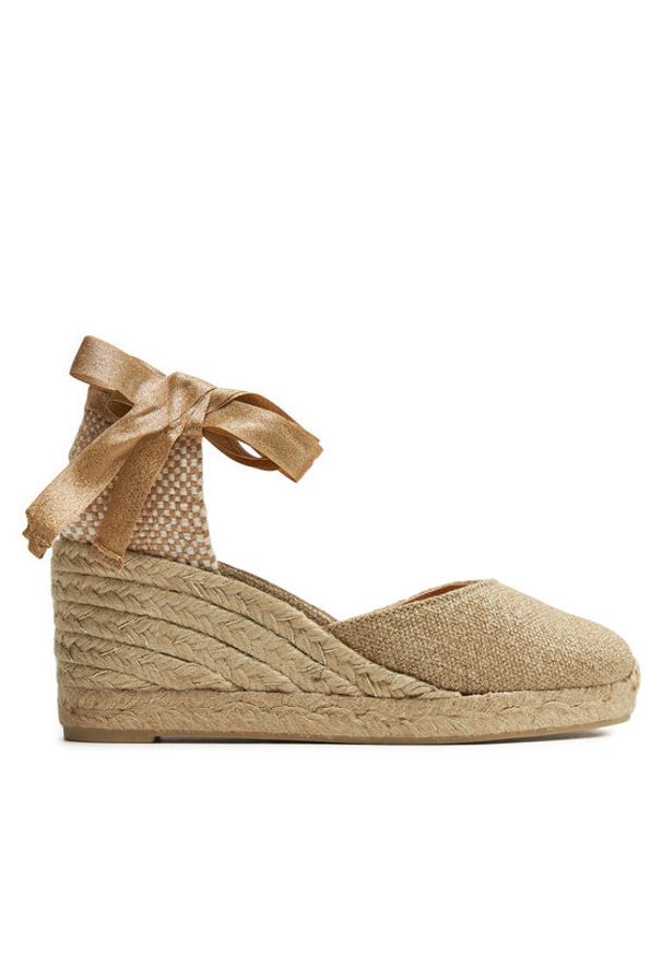 Castañer Espadryle Carina/6/032 021769 Złoty. Kolor: złoty. Materiał: materiał