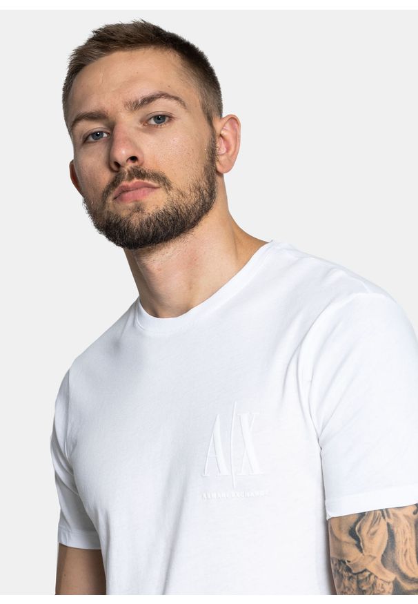 Koszulka męska Armani Exchange (8NZTPS ZJH4Z 1100). Kolor: biały