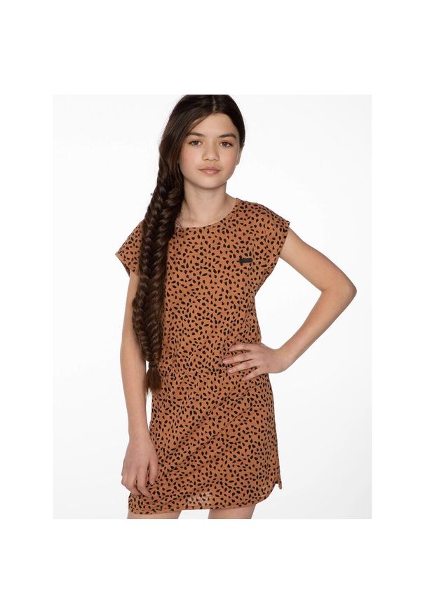 Sukienka dla dziewczynki Protest Desree. Kolor: brązowy, beżowy, wielokolorowy. Sezon: lato. Sport: turystyka piesza