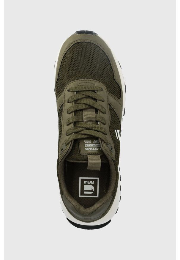 G-Star RAW - G-Star Raw sneakersy theq run kolor zielony. Nosek buta: okrągły. Zapięcie: sznurówki. Kolor: zielony. Materiał: guma. Sport: bieganie