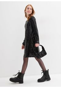 bonprix - Sukienka z cekinami. Kolor: czarny #2