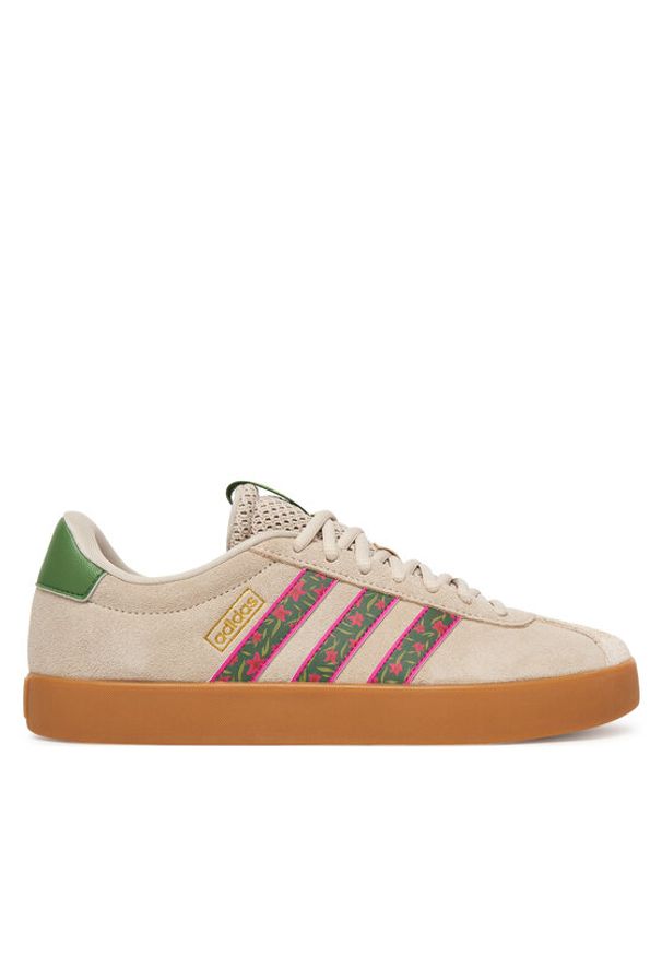 Adidas - adidas Sneakersy Vl Court 3.0 KI3355 Beżowy. Kolor: beżowy. Materiał: skóra, zamsz