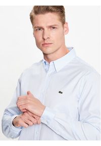 Lacoste Koszula CH2933 Błękitny Regular Fit. Kolor: niebieski. Materiał: bawełna #3