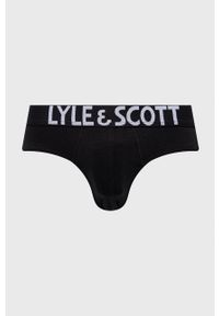 Lyle & Scott slipy RYDER męskie kolor czarny. Kolor: czarny