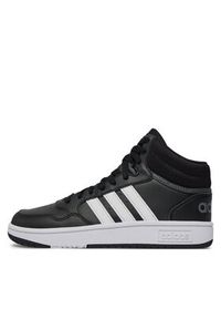 Adidas - adidas Sneakersy Hoops 3.0 Mid K GW0402 Czarny. Kolor: czarny. Materiał: skóra #6