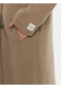 Calvin Klein Płaszcz wełniany K20K207701 Beżowy Regular Fit. Kolor: beżowy. Materiał: wełna, syntetyk #3