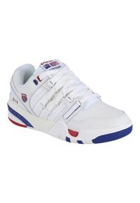Buty do chodzenia męskie K-Swiss Si-18 International C. Kolor: biały. Materiał: skóra. Szerokość cholewki: normalna. Sport: turystyka piesza