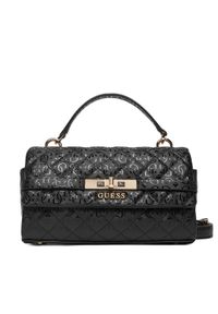 Guess Torebka Idra HWGG81 57200 Czarny. Kolor: czarny. Materiał: skórzane