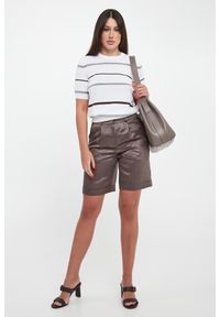 Bermudy damskie lniane PESERICO. Materiał: len #1