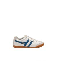 Buty do chodzenia męskie Gola Harrier Leder. Kolor: biały. Materiał: skóra, materiał. Szerokość cholewki: normalna. Sport: turystyka piesza