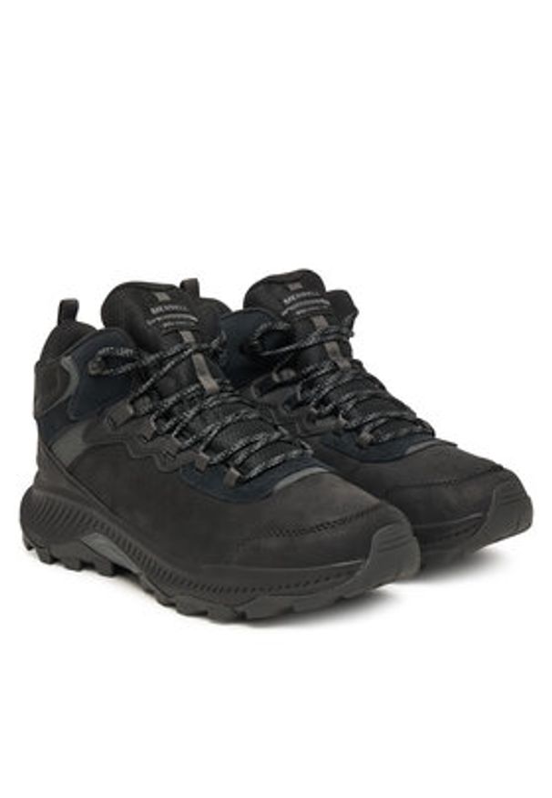 Merrell Trekkingi Speed Strike 2 Leather Mid Waterproof J038071 Czarny. Kolor: czarny. Materiał: skóra, nubuk. Sport: turystyka piesza