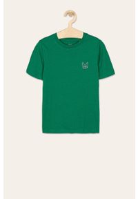 Jack & Jones - T-shirt. Okazja: na co dzień. Kolor: zielony. Materiał: bawełna, dzianina. Styl: casual #1