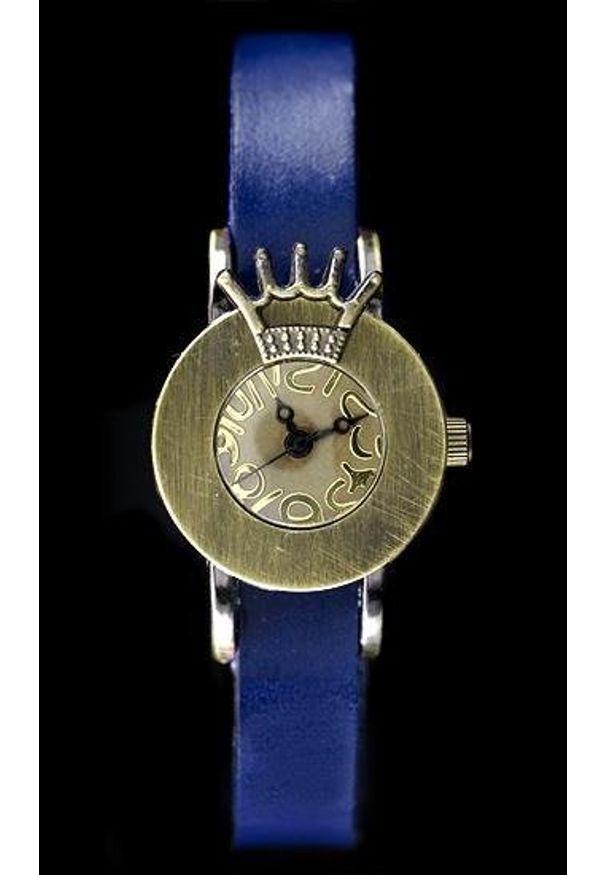 NoName - Zegarek ZEGAREK DAMSKI TAYMA - RETRO PUNK 28 - niebieski (zx585c). Kolor: niebieski. Styl: retro