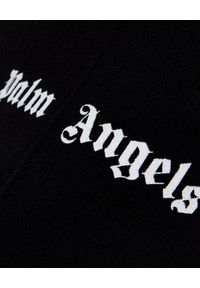 PALM ANGELS - Czarne spodnie z lampasem. Kolor: czarny. Materiał: materiał. Wzór: aplikacja #2