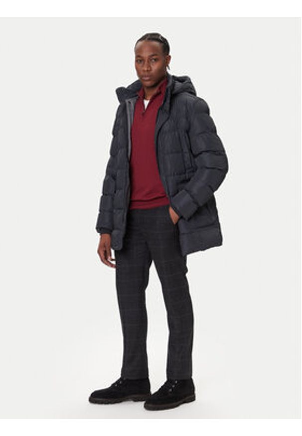 Geox Kurtka zimowa Leitan M5628B T3266 F9112 Czarny Regular Fit. Kolor: czarny. Materiał: syntetyk. Sezon: zima