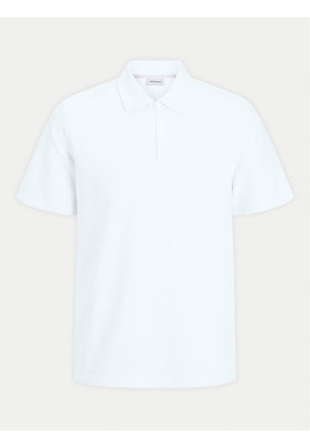 Jack & Jones - Jack&Jones Polo Benja 12269338 Biały Regular Fit. Typ kołnierza: polo. Kolor: biały. Materiał: bawełna