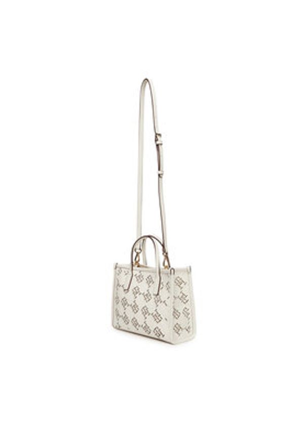 TOMMY HILFIGER - Tommy Hilfiger Torebka Th City Mini AW0AW17500 Écru. Kolor: kremowy. Materiał: skórzane