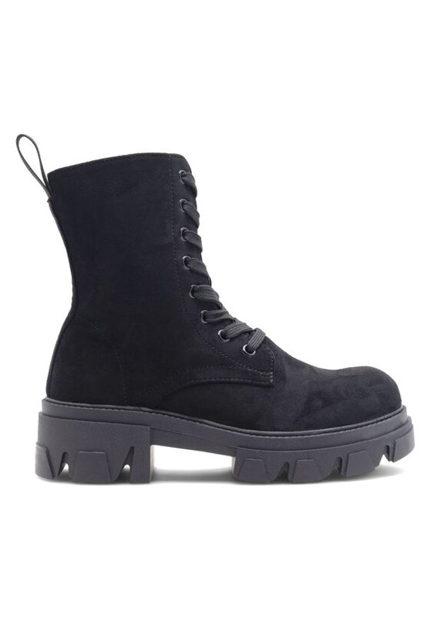 DeeZee Botki WS5598-23 Czarny. Kolor: czarny. Materiał: materiał