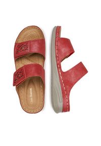 Clara Barson Klapki WYL05010-11 Czerwony. Kolor: czerwony. Materiał: syntetyk, materiał #5