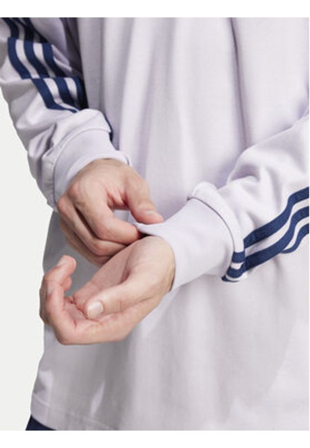 Adidas - adidas Polo adicolor Rugby JC9916 Fioletowy Regular Fit. Typ kołnierza: polo. Kolor: fioletowy. Materiał: bawełna