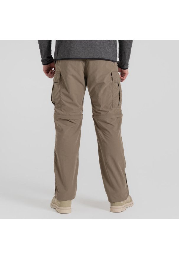 CRAGHOPPERS - Spodnie turystyczne męskie Craghoppers NosiLife Convertible Cargo Trouser III. Kolor: brązowy