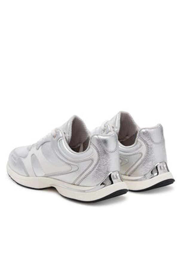 MICHAEL Michael Kors Sneakersy Riley 43S5RLFS1M Srebrny. Kolor: srebrny. Materiał: skóra