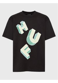 HUF T-Shirt Abecedarian TS01949 Czarny Regular Fit. Kolor: czarny