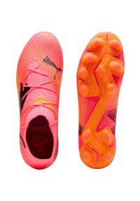 Buty piłkarskie Puma Future 7 Pro+ FG/AG M 107705 03 pomarańczowe. Kolor: pomarańczowy. Materiał: materiał, dzianina. Szerokość cholewki: normalna. Sport: piłka nożna #3