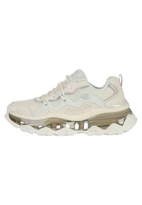 skechers - Buty do chodzenia damskie Skechers Uno Chaos. Kolor: beżowy. Materiał: skóra. Szerokość cholewki: normalna. Sport: turystyka piesza