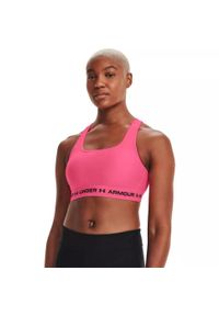 Biustonosz sportowy Under Armour Crossback Mid Bra. Kolor: różowy