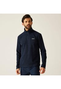 Regatta - Polar męski z suwakiem 1/2 Thompson Marl. Kolor: niebieski. Materiał: polar. Sport: turystyka piesza #1