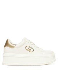 Liu Jo Sneakersy Selma 16 BF5039 PX026 Écru. Materiał: skóra