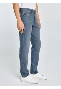 Big-Star - Jeansy męskie niebieskie Harper 307. Okazja: na co dzień. Stan: podwyższony. Kolor: niebieski. Styl: klasyczny, casual #5