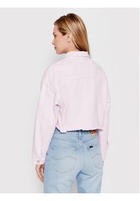 DeeZee Kurtka jeansowa Believe It KL030 Fioletowy Regular Fit. Kolor: fioletowy. Materiał: jeans, bawełna