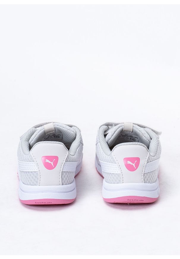 Buty sportowe dziecięce Puma Stepfleex 2 Mesh VE V Inf (192525-15). Okazja: na spacer. Kolor: szary. Materiał: mesh. Wzór: kratka, aplikacja. Sport: turystyka piesza
