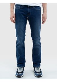 Big-Star - Spodnie jeans męskie Terry 499. Okazja: na co dzień. Stan: obniżony. Kolor: niebieski. Styl: casual