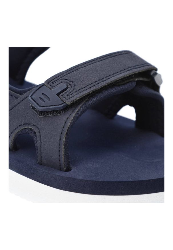 Big-Star - Granatowe Sandały Big Star Lekkie Buty Na Lato. Okazja: na spacer, na co dzień. Zapięcie: rzepy. Kolor: niebieski. Wzór: paski. Sezon: lato. Styl: casual, wakacyjny, sportowy