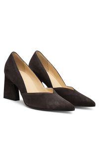 HÖGL Szpilki 0-187502-66000 Szary. Kolor: szary. Materiał: welur, skóra. Obcas: na szpilce #4