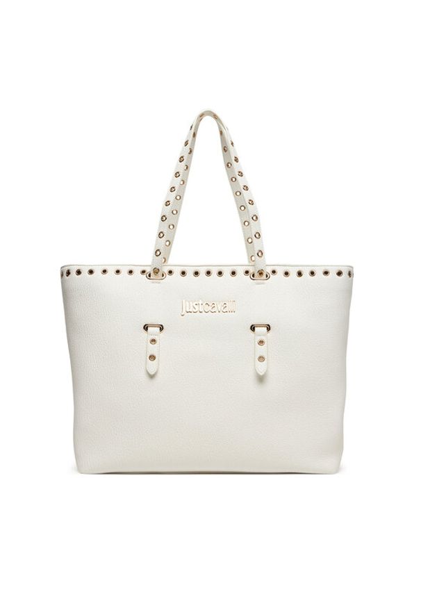 Just Cavalli Torebka 80RA4BU1 ZSB81 Biały. Kolor: biały. Materiał: skórzane