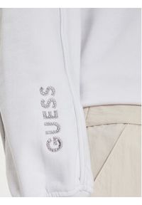 Guess Bluza W4GQ12 KBK32 Biały Regular Fit. Kolor: biały. Materiał: syntetyk, bawełna #4
