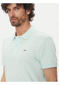 Tommy Jeans Polo DM0DM20226 Zielony Slim Fit. Typ kołnierza: polo. Kolor: zielony. Materiał: bawełna #4