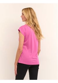 Kaffe T-Shirt Kalise 10504040 Różowy Regular Fit. Kolor: różowy. Materiał: syntetyk #7