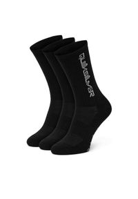 Quiksilver Skarpety AS_QUIKSILVER_100W_SS25 (3-PACK) Czarny. Kolor: czarny. Materiał: materiał, bawełna