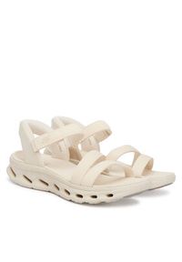 skechers - Skechers Sandały Go Walk Glide-Step 2.0 Sandal 141269/NAT Beżowy. Kolor: beżowy. Materiał: materiał #6