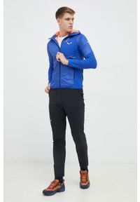 Salewa kurtka sportowa Ortles Hybrid kolor niebieski przejściowa. Kolor: niebieski. Materiał: wełna, poliester, włókno, materiał. Styl: sportowy #2