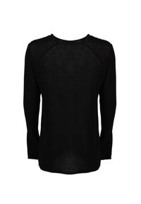 La Haine Inside Us Sweter | LM265 | Mężczyzna | Czarny. Okazja: na co dzień. Kolor: czarny. Materiał: wełna, wiskoza, elastan. Długość: długie. Wzór: jednolity. Styl: casual, elegancki #2